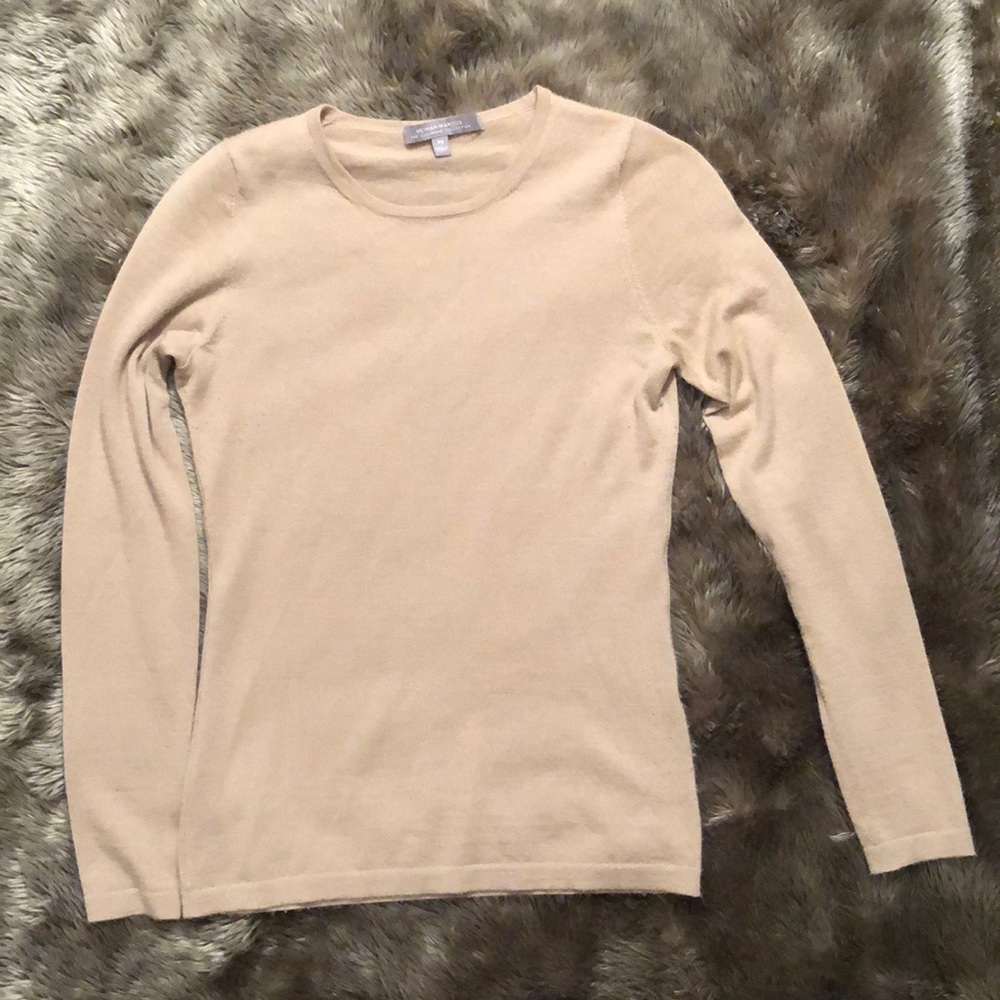 Neiman Marcus Cashmere Collection camel sweater